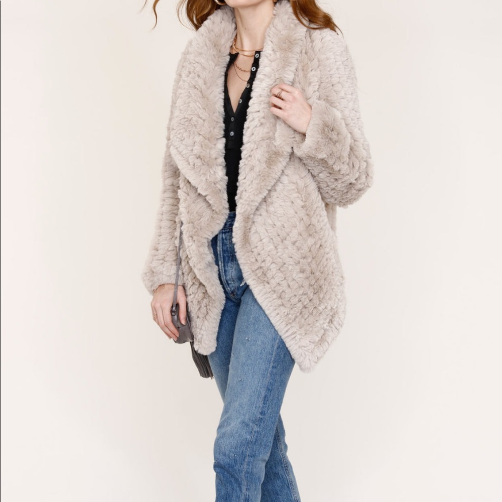 Heartloom faux fur coat